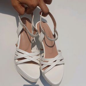 Beautiful White Heel Sandal