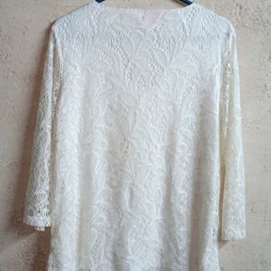 🇨🇳 MILLER'S Trendy Lace Top Layered White