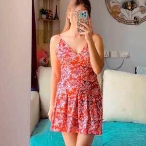 Floral Print Midi Dress