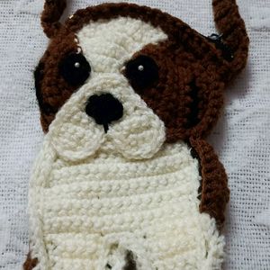 Crochet Dog Face Handbag 👜🐶