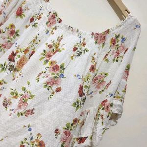 Multi Floral Print Top For Girl Or Woman 36 Bust