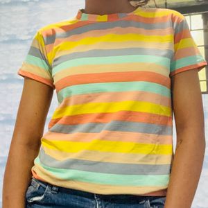 A Casual Multi Colored Top