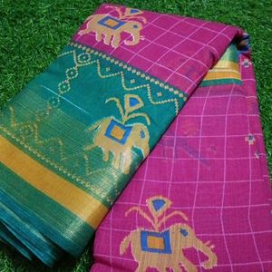 Chanderi Cotton Saree