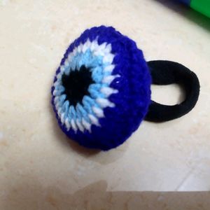 Evil Eye Keychain Plus Rubber Band