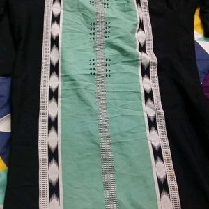 Black Printed Kurta