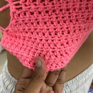 Pink Crochet Top