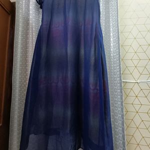 Blue & Orange New Unused Kurta