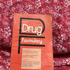 DRUG FORMULARY MEDICAL BOOK