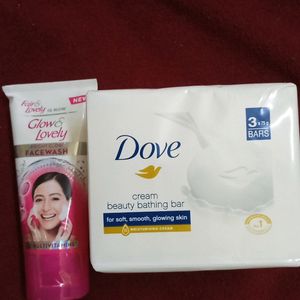 Dove Combo Soap And Glow & Lovely