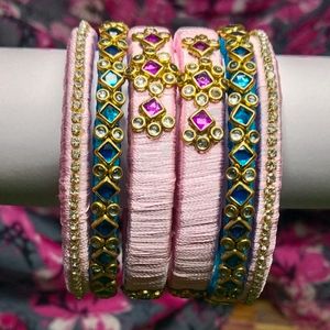 Silk Thread Bangles 🧵🦋