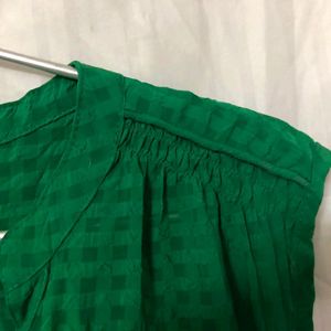 Green causal dress