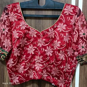 🛍️@350coins Beautiful Wine Red Blouse