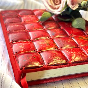 Aesthetic Red Tile Korean Imported Diary