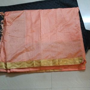 Silk Cotton Saree With Blouse