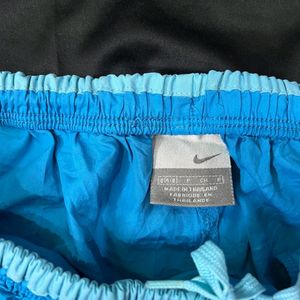 Nike sky blue cotton trackpants