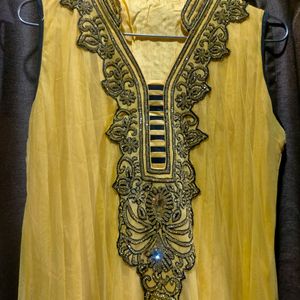 Yellow Floor Length Gown