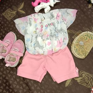 Cute Baby Girl Top And Bottom