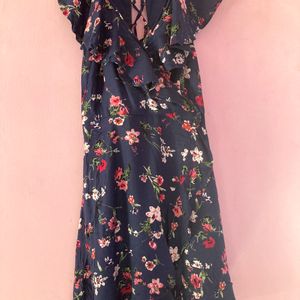 AJIO Floral Mini Dress