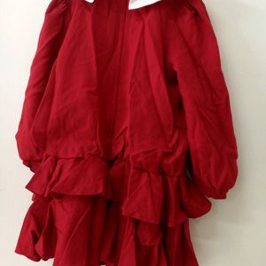 Red Tiered Dress