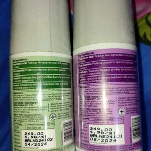 Combo of 2 Sirona Underarm Deodorant Roll- On