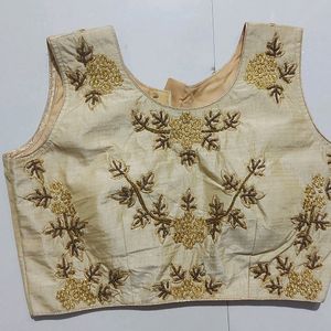 Stylish Golden Embroidery Blouse