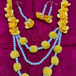 Haldi Jewellery Set