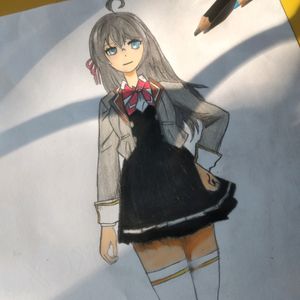 Alya Anime Drawing