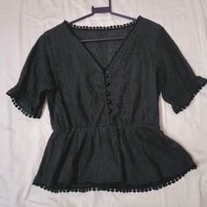 Charcoal Colour Top For Ladies