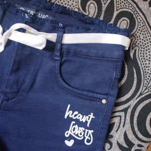 Dark Blue Short Jeans