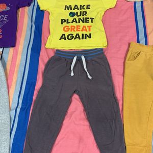 3 Night Pant And 2 T-shirt