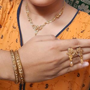 Gold-Toned Traditional Jewelry Set