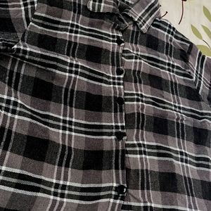 Classic Crop Check Casual Shirt