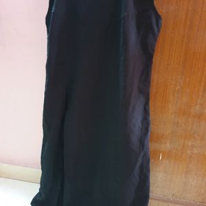 Black Kurti With Side Cut