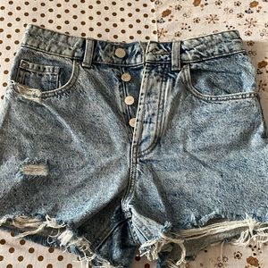 Zara Blue Denim Shorts