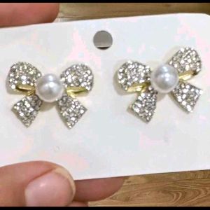 Beautiful Korean Bow Earrings