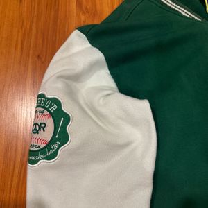 3QR Men's Vintage Varsity Jacket Casual Letter