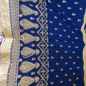 price Down !! Full work  Fancy Saree With Blouse