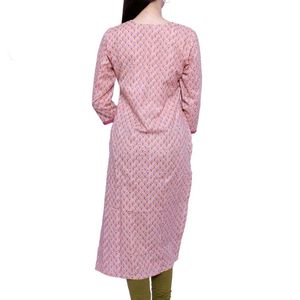 Peach Colour Long Kurti