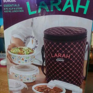 Larah By Borosil Opalware Tiffin Box Brand New