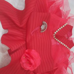 Royal Red Touch Frock