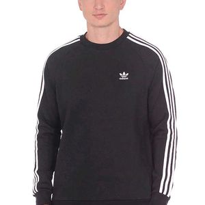 ADIDAS ORIGINALS 3 STRIPES BLACK SWEATSHIRT