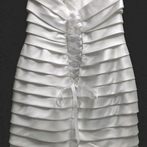 Short White Tube Frill Bodycon Dress Urbanic