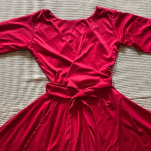 Red Wrap Dress