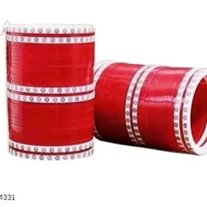 Red Designer Chura Bridal Punjabi Choora Fashion