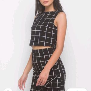 Black Top & Skirt Dress Set