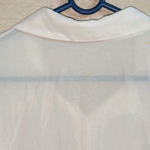 Oversized See-through Fashion Shirt Top Sleeveless