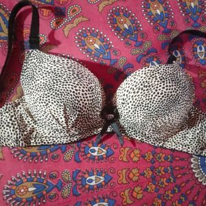 Leopard Print Padded Bra