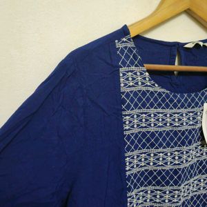 Trendy New Navy Blue Kurti For Women