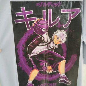 Blue Naruto Print Oversized Tshirt