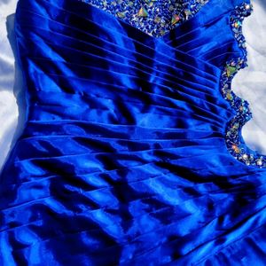 Navy blue Cute Gown Dress